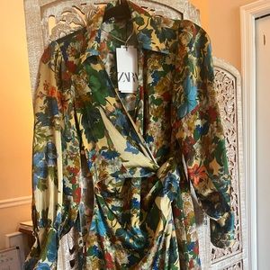Silky Fall Floral dress
